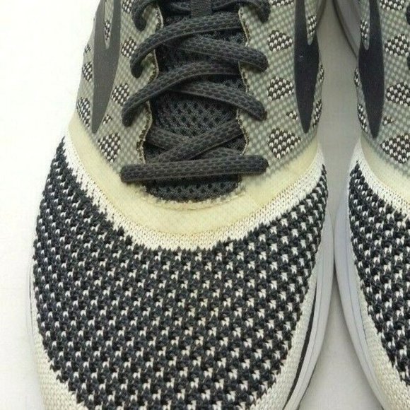Brooks Revel Black Cream Knit Mesh Lace Up Running Sneakers Shoes Women\'s 10 B